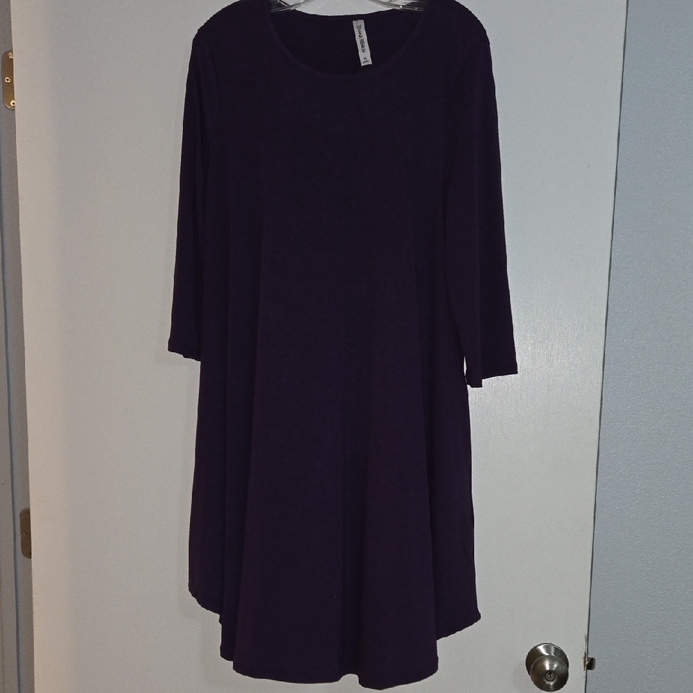 Zenana Premium Rich Purple Dress